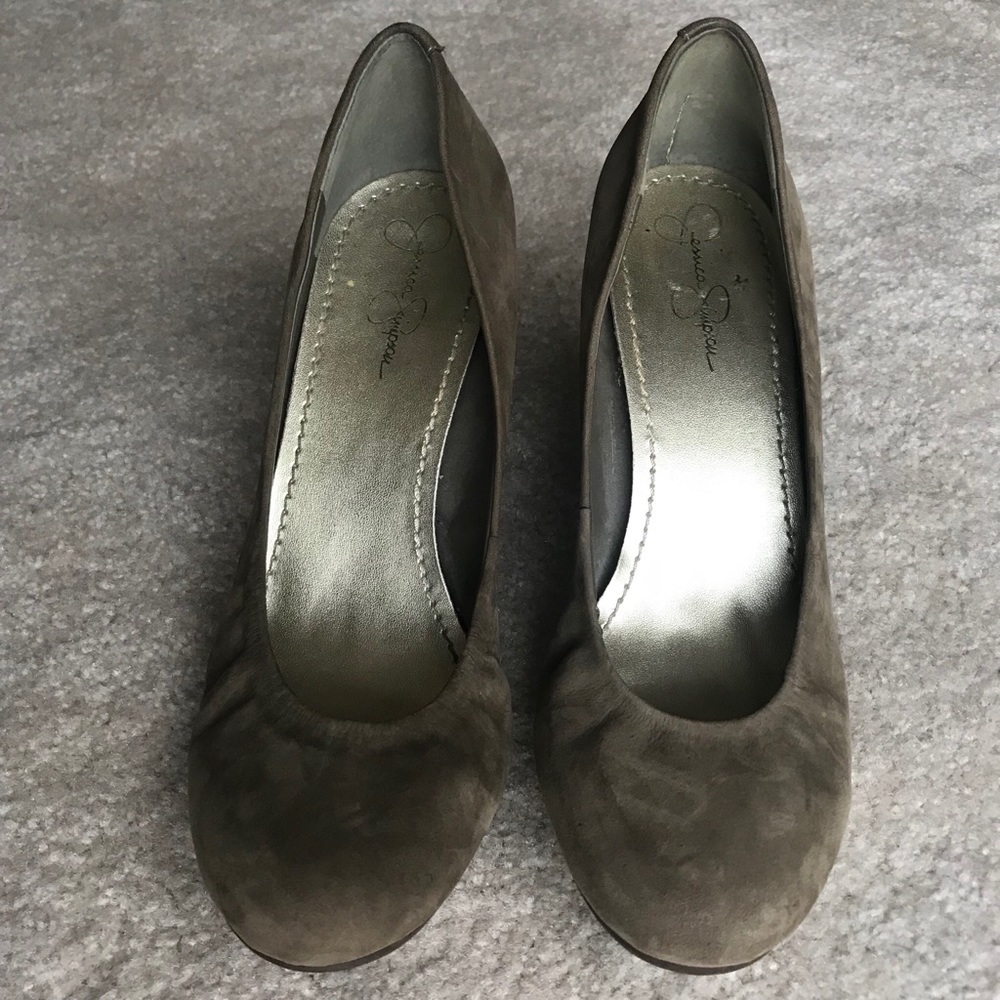 Jessica Simpson Suede Wedge Heels